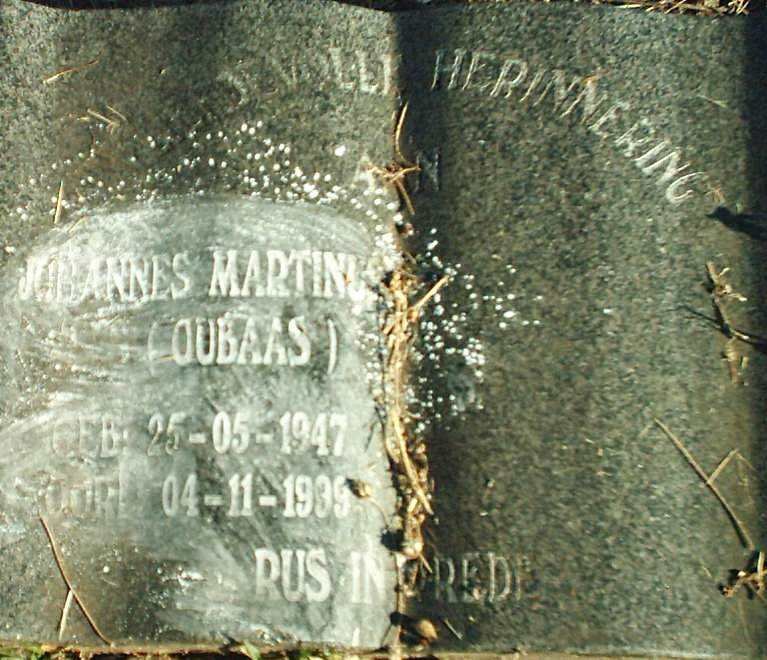 ELS Johannes Martinus 1947-1999