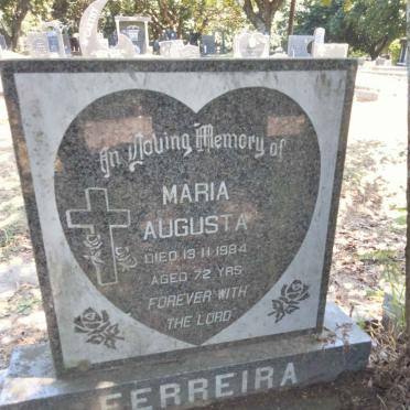 FERREIRA Maria Augusta -1984