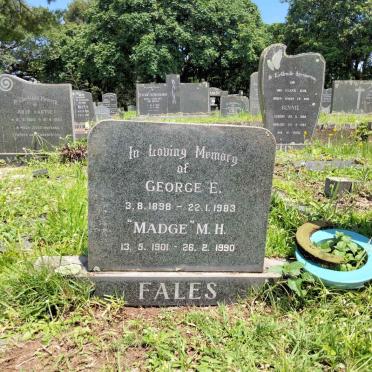 FALES George E. 1898-1983 & M.H. 1901-1990