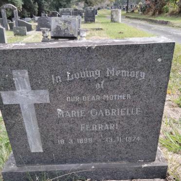 FERRARI Marie Gabrielle 1898-1974