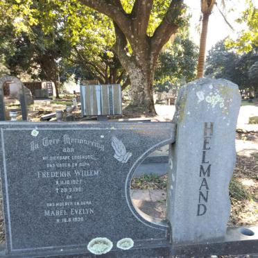 HELMAND Frederik Willem 1927-1991 &amp; Mabel Evelyn 1930-