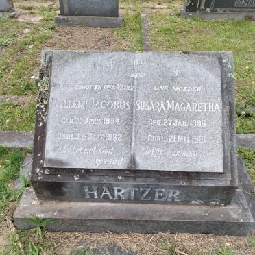 HARTZER Willem Jacobus 1894-1962 &amp; Susara Magaretha 1906-1961