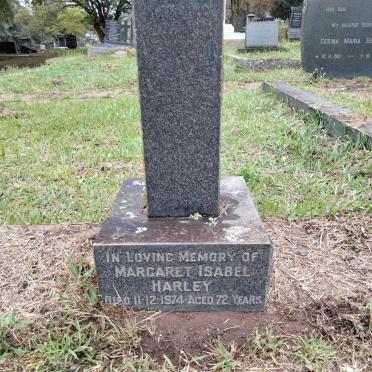 HARLEY Margaret Isabel -1974