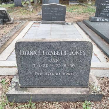JONES Lorna Elizabeth 1936-1969