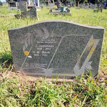 JAMIESON J. 1928-2002 :: BACK H.M. 1955-2003