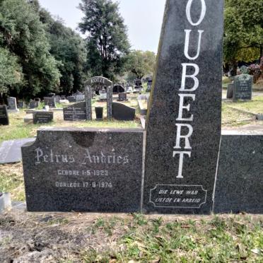 JOUBERT Petrus Andries 1923-1974