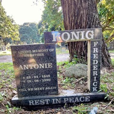 KONIG Antonie Frederick 1949-1990