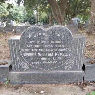 KEMSLEY George William 1919-1984