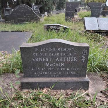 MCCAIN Ernest Arthur 1921-1979