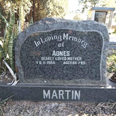 MARTIN Agnes -1985