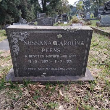 PEENS Sussanna Carolina 1907-1971