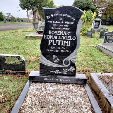 PUTINI Rosemary Nomalungelo 1965-2004