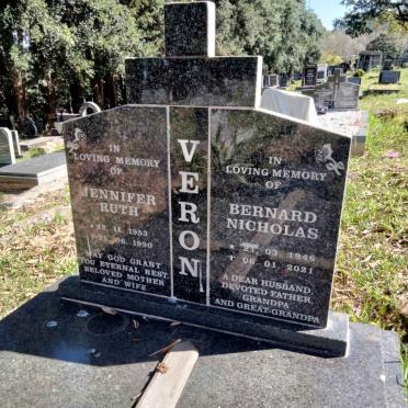 VERON Bernard Nicholas 1946-2021 &amp; Jennifer Ruth 1953-1990