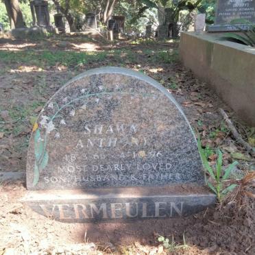 VERMEULEN Shawn Anthony 1966-1996