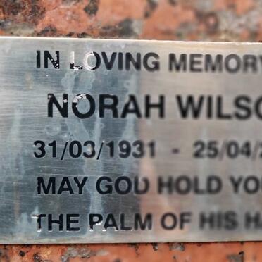 WILSON Norah 1931-2000