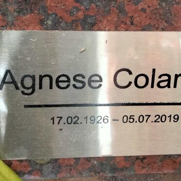 COLAROSSI Agnese 1926-2019