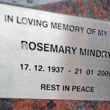 MINDRY Rosemary 1937-2009