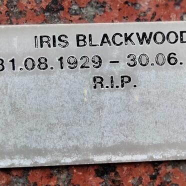 BLACKWOOD Iris 1929-1993