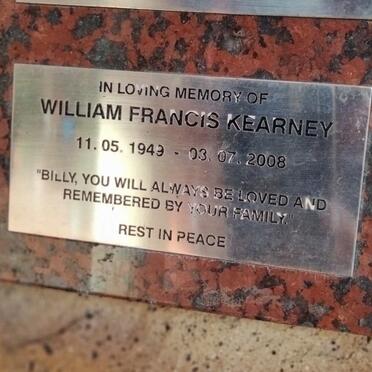 KEARNEY William Francis 1949-2008
