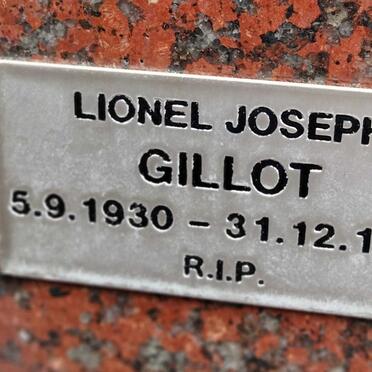 GILLOT Lionel Joseph 1930-1992