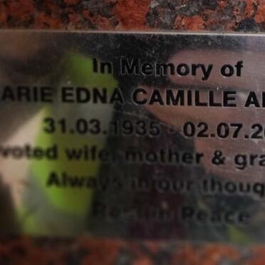 ARMANSIN Marie Edna Camille 1935-2010
