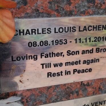 LACHENICHT Charles Louis 1953-2010