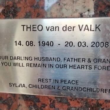 VALK Theo, van der 1940-2008
