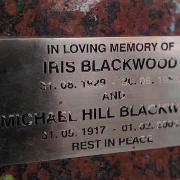 BLACKWOOD Michael Hill 1917-2003 & Iris 1929-1993 