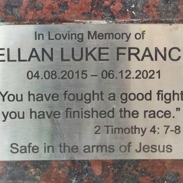 FRANCIS Kellan Luke 2015-2021