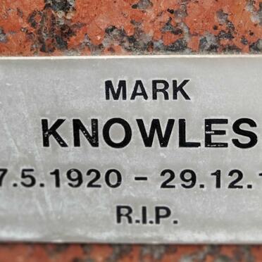 KNOWLES Mark 1920-1989