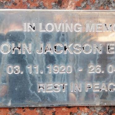 EWBANK John Jackson 1920-1999