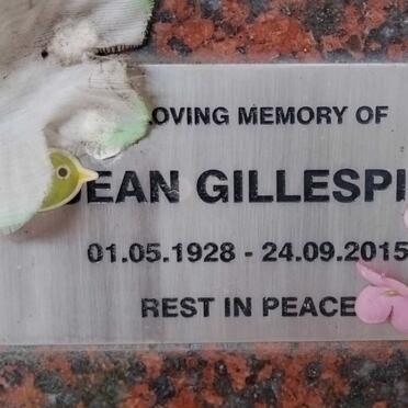 GILLESPIE ?ean 1928-2015