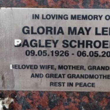 SCHROEDER Gloria May Lena Bagley 1926-2017