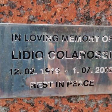 COLAROSSI Lidio 1919-2002