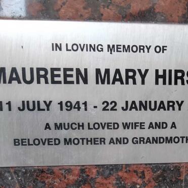 HIRSCH Maureen Mary 1941-2020