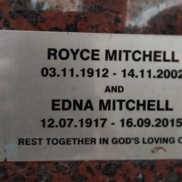 MITCHELL Royce 1912-2002 & Edna 1917-2015
