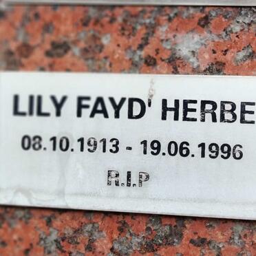HERBE Lily Fayd 1913-1996
