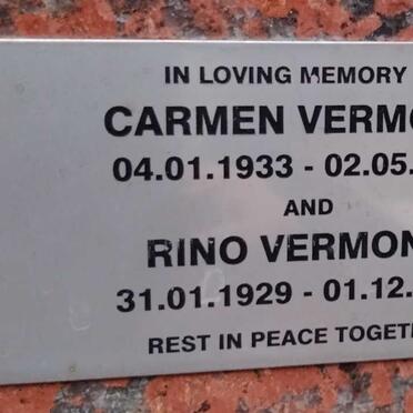 VERMONTI Rino 1929-2015 & Carmen 1933-1999