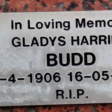 BUDD Gladys Harriet 1906-1994