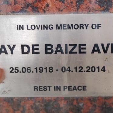 AVICE May De Baize 1918-2014