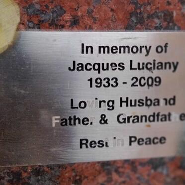 LUCIANY Jacques 1933-2009