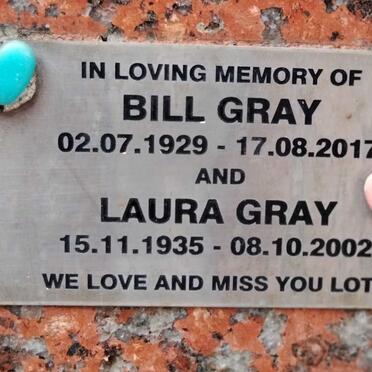 GRAY Bill 1929-2017 & Laura 1935-2002