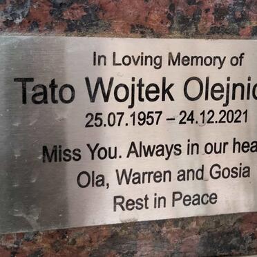 OLEJNICZAK Tato Wojtek 1957-2021