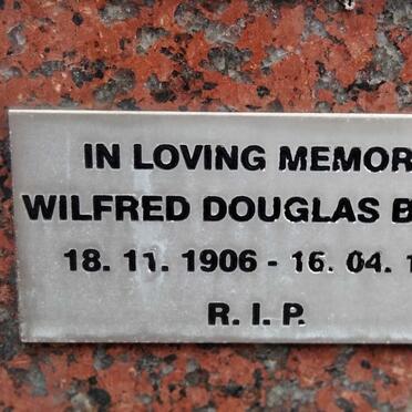 BUDD Wilfred Douglas 1906-1995