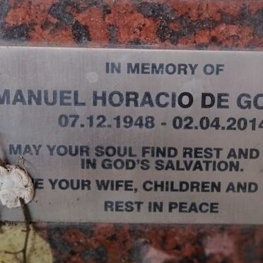 GOUVEIA Manuel Horacio, de 1948-2014