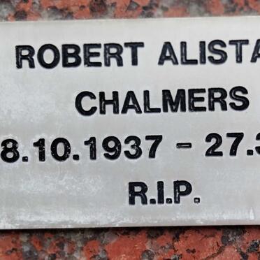 CHALMERS Robert Alistair 1937-1989