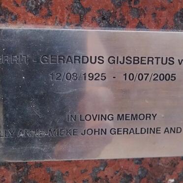 ASTEN Gerrit-Gerardus Gijsbertus, van 1925-2005