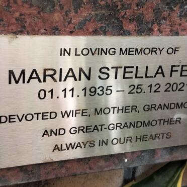 FENN Marian Stella 1935-2021