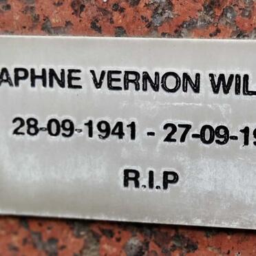 WILLMAN Daphne Vernon 1941-1995