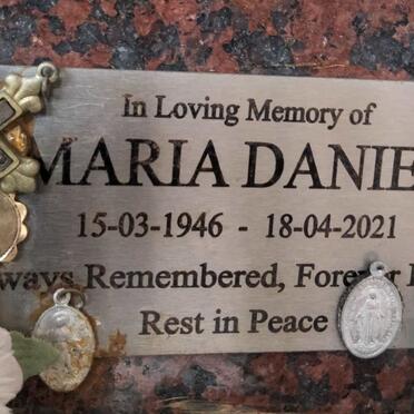 DANIEL Maria 1946-2021